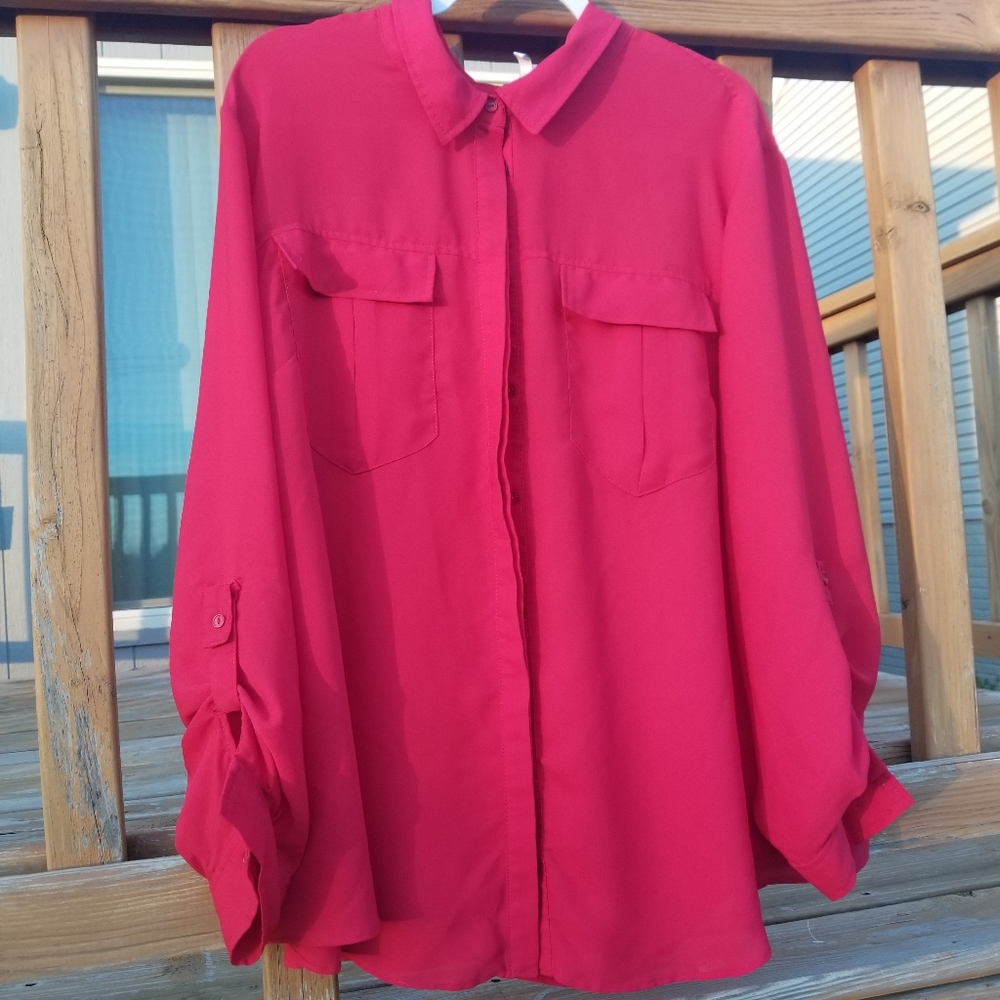 C Est. 1946, Red, Button Up